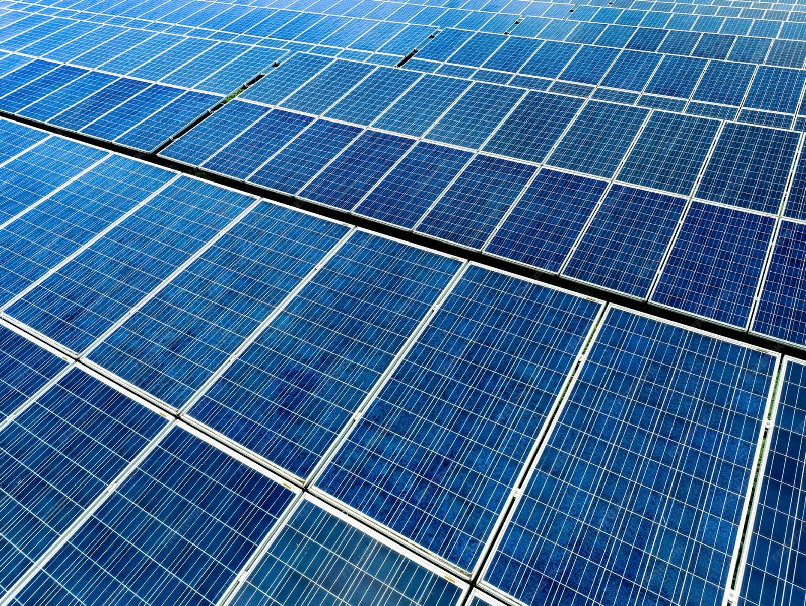 Aerial solar panel texture